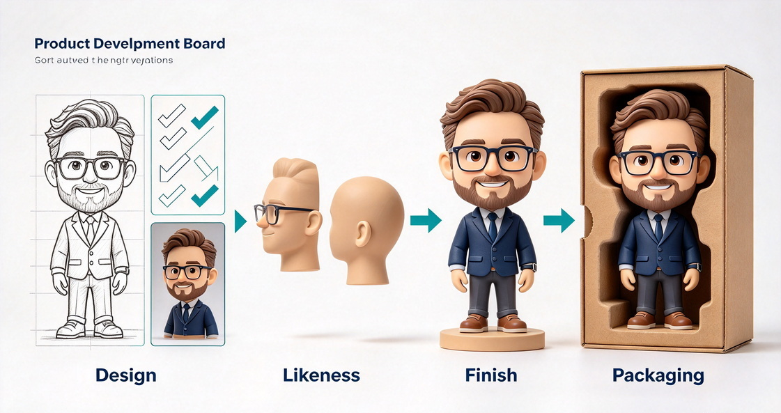 Custom Bobblehead Approval Stages Custom Bobblehead Approval Stages