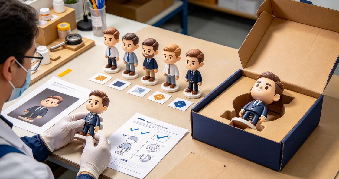 Personalized Bobblehead Inspection And Packaging Personalized Bobblehead Inspection And Packaging
