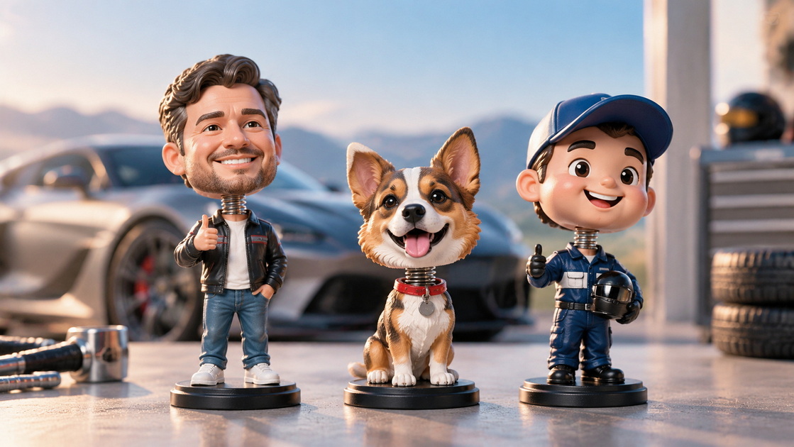 Personalized Dashboard Bobblehead Collection Personalized Dashboard Bobblehead Collection