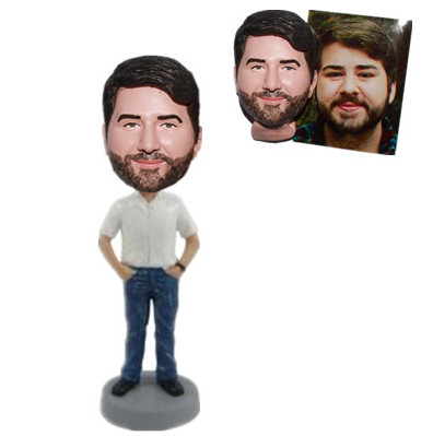 Casual Man Bobblehead Custom