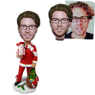 Custom Bobbleheads Santa Christmas Gift