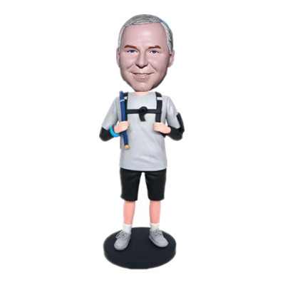 Custom Climbing Bobblehead Mountaineer Gift
