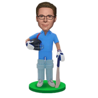 Custom Cricket Bobblehead Birthday Gift for Cricket Player Cchristmas Gift