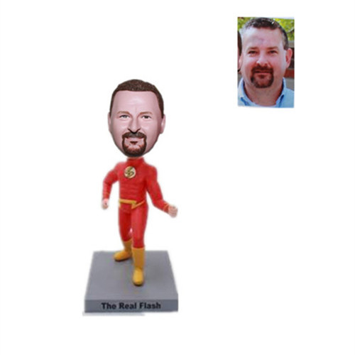 Custom Bobble Head Flash Superhero