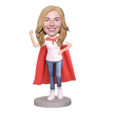 SuperLady Bobblehead Custom Gift for Mother Supermom
