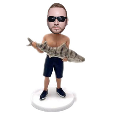 Custom Fisherman Bobbleheads Custom Birthday Gift