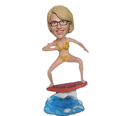 Custom Female Surfer Bobbleheads