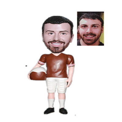 Sport Custom Bobbleheads Racing Driver with Helt in Hand