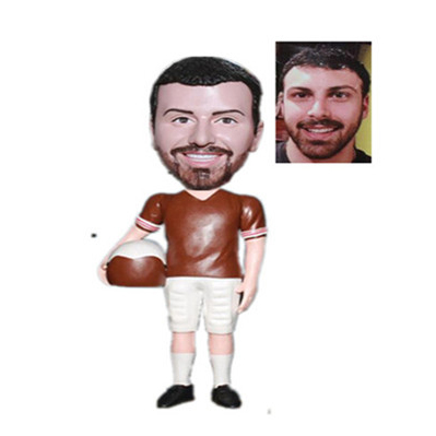 Sport Custom Bobbleheads Racing Driver with Helt in Hand