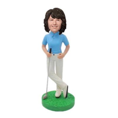 Female Golfer Bobble Head Mother's Gift