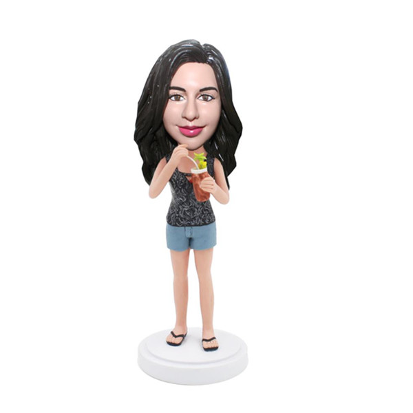 Casual Lady Bobblehead Custom