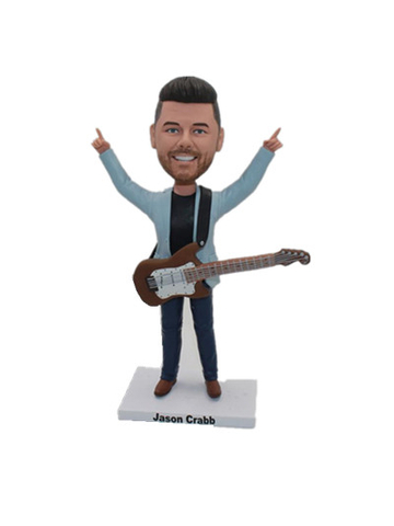 Custom Man Bobbleheads Man with Guitar