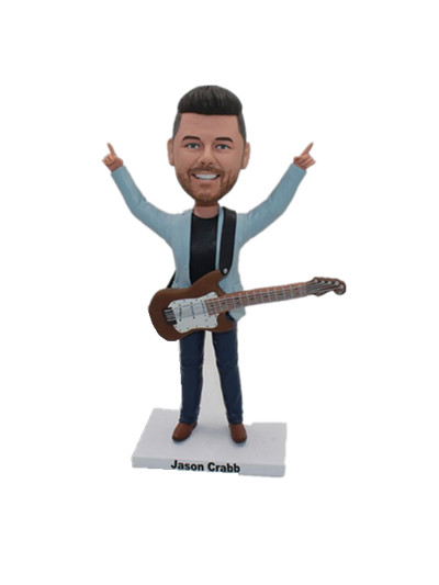 Custom Man Bobbleheads Man with Guitar