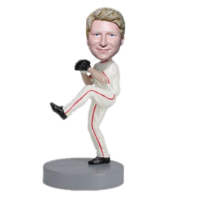 Right Handed Baseball Pitcher Bobblehead Custom From Your Photo