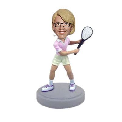 Female Tennis Player Bobblehead Custom From Photo