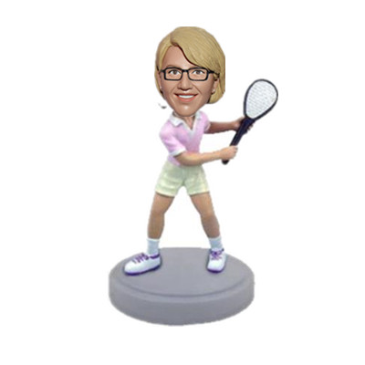 Female Tennis Player Bobblehead Custom From Photo