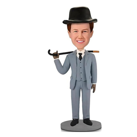 Custom Chaplin Costume Bobblehead