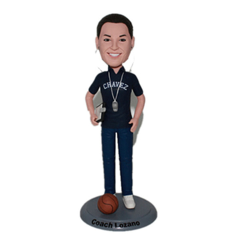 &THORN;j&aacute;lfari Female Custom Bobbleheads Coach Bobble Head