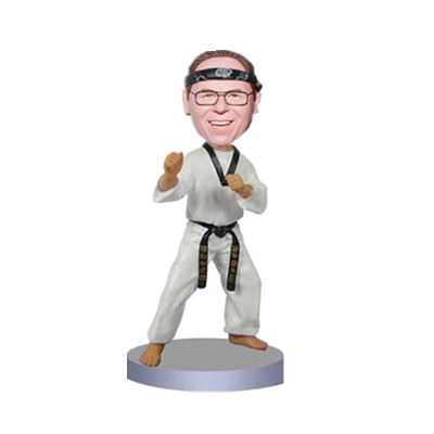 Karate Black Belt Custom Bobblehead
