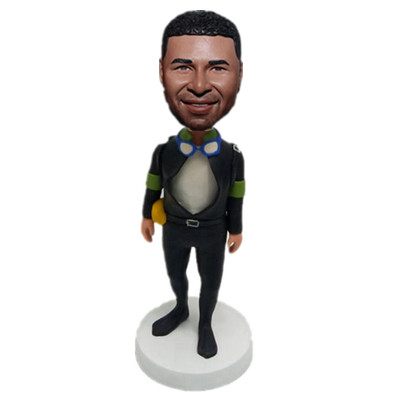 Male Diver Custom Bobblehead