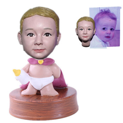 Baby Bobble Head Custom Super Baby Birthday Gift Christmas Gift