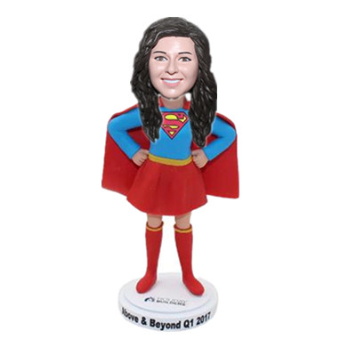 SuperLady Bobblehead Custom Supermom Birthday Gift for Mother Christmas Gift