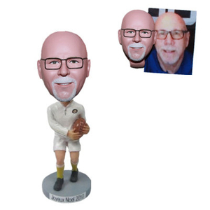 Sport Bobble Head Custom Football Bobblehead Man Holding A Football
