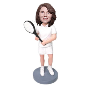 Tennis Player Custom Bobble Head Mother Gift
