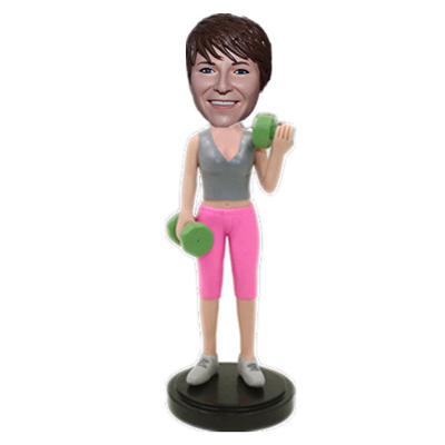 Custom Fitness Woman Bobblehead