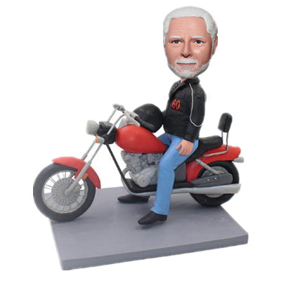 Harley Davison Motorcycle Bobblehead Custom From Your Photos Man Birthday Gift