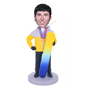 Custom Skiing Bobblehead Skier Gift
