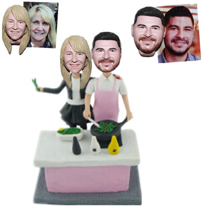 Custom Bobblehead Chef Couple