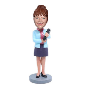Female Teacher Bobble Head Teacher Holding Books