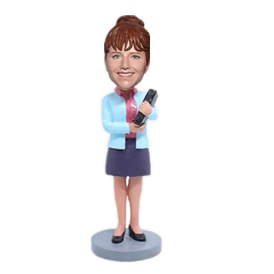 Female Teacher Bobble Head Teacher Holding Books