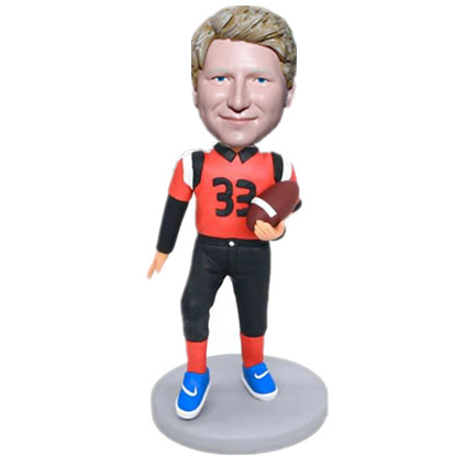 Rugby Player Bobblehead Custom Gift