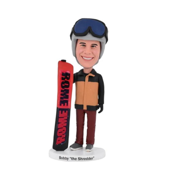 Personalized Snowboard Bobblehead Christmas Gift