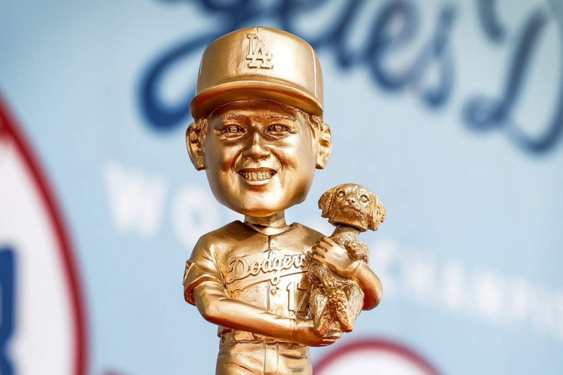 Shohei Ohtani Gold Bobblehead Giveaway