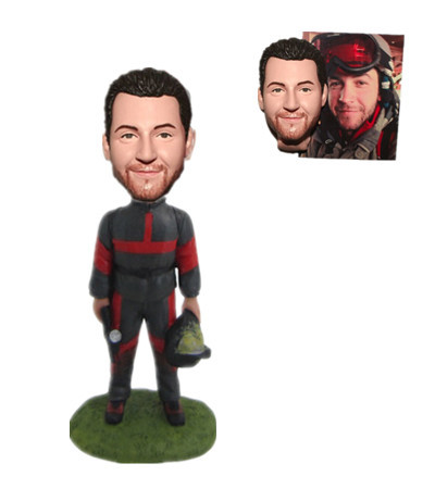 Custom Fireman Bobbleheads Birthday Gift
