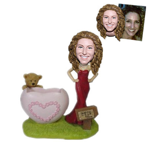 Custom Bottom Pen Holder Bobblehead