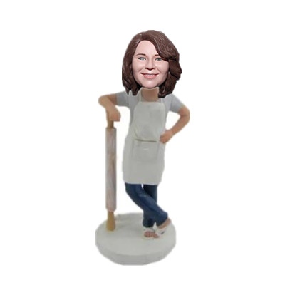 Custom Bobble Head Baker Kitchen Chef Gift for Baker Christmas Gift