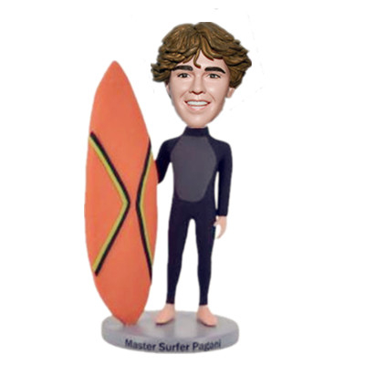Boy Surfer Bobblehead s&eacute;rsni&eth;in afm&aelig;lisgj&ouml;f fyrir str&aacute;k