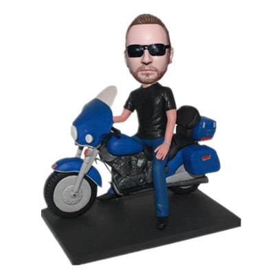 Custom Bobblehead Motorcycle Handmade Personalized Sculpture Gift for Motorcycle Driver Fans