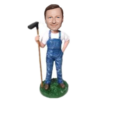 Personalized Gardener Bobblehead Father Gift