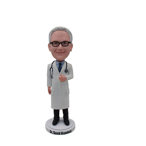 Custom Doctor Bobbleheads Male Doctor with Stethoscope