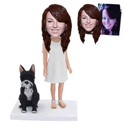 Personalized Custom Bobblehead with Dog Custom From Photo