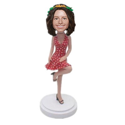 Custom Dancing Bobbleheads Female Dancer