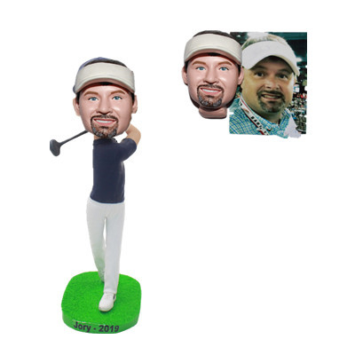 S&eacute;rsni&eth;in Bobble Head kylfingur veifar golfkl&uacute;bbnum