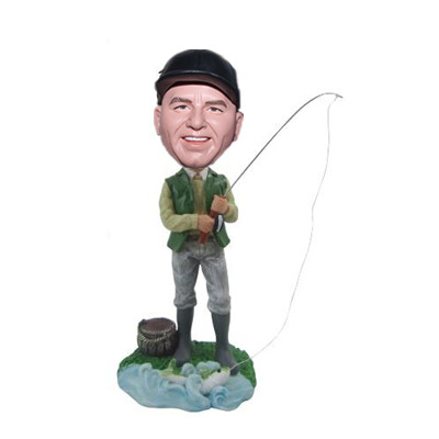 Custom Fisherman Bobble Head