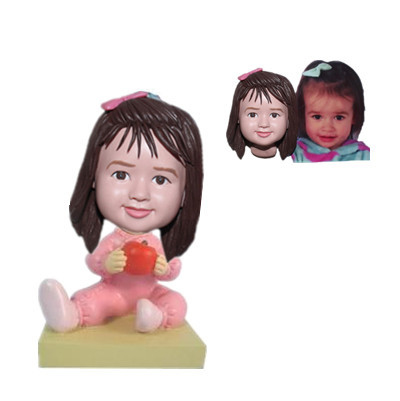 Custom Baby Bobblehead From Photo Baby Girl Bobble Head