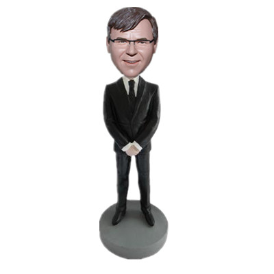 Businessman Bobblehead Man in Suit